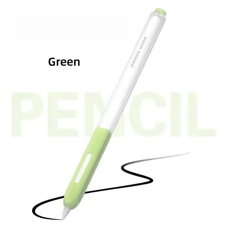 Clear Silicone Apple Pencil Case Sleeve With Tip Cap For Apple Pencil Pro 2nd Gen 6
