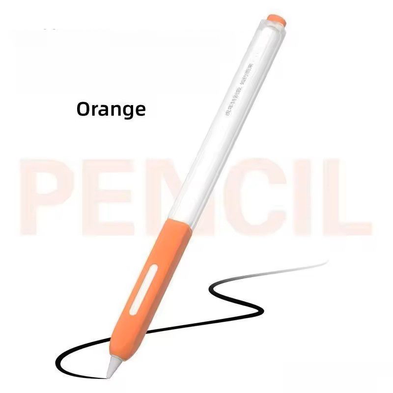 Clear Silicone Apple Pencil Case Sleeve With Tip Cap For Apple Pencil Pro 2nd Gen 8