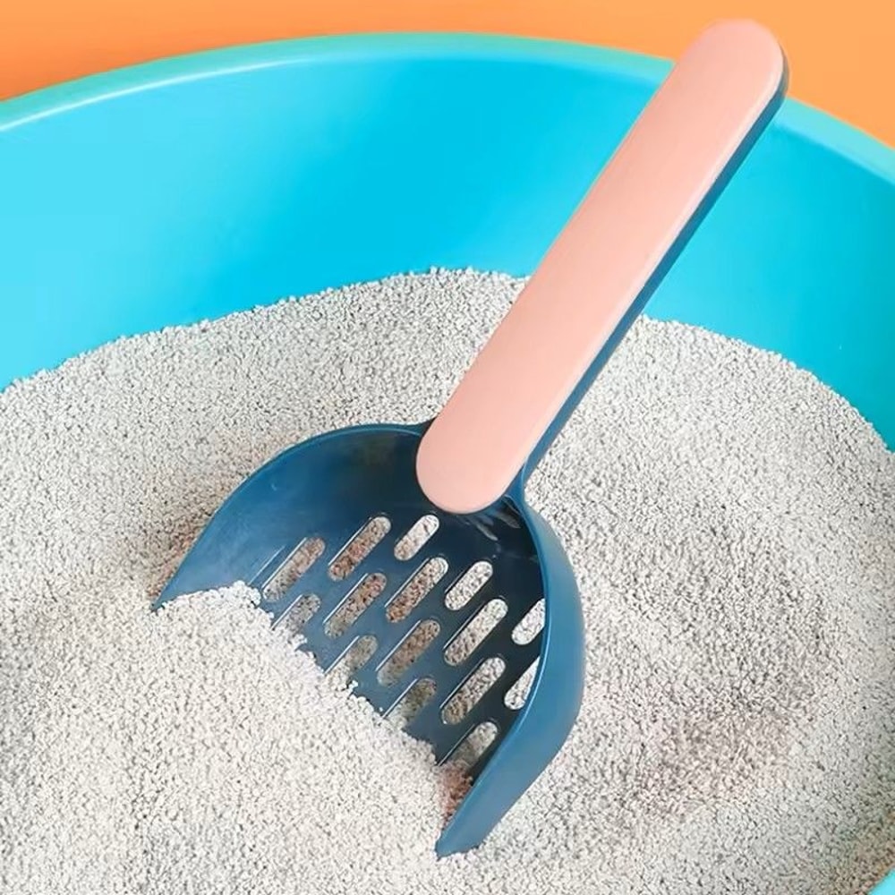 SelfCleaning Cat Litter Scoop With Base And Holder QuickSift Shovel For Cleaner Boxes 1