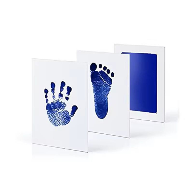 Inkless Baby Handprint Kit Baby Footprint Ink Pad Set Clean Touch Keepsake Cards For Newborns And 7