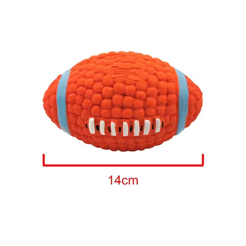 Natural Latex Squeaky Dog Ball Sports Toy For Fetch Training And Dental Chewing 7