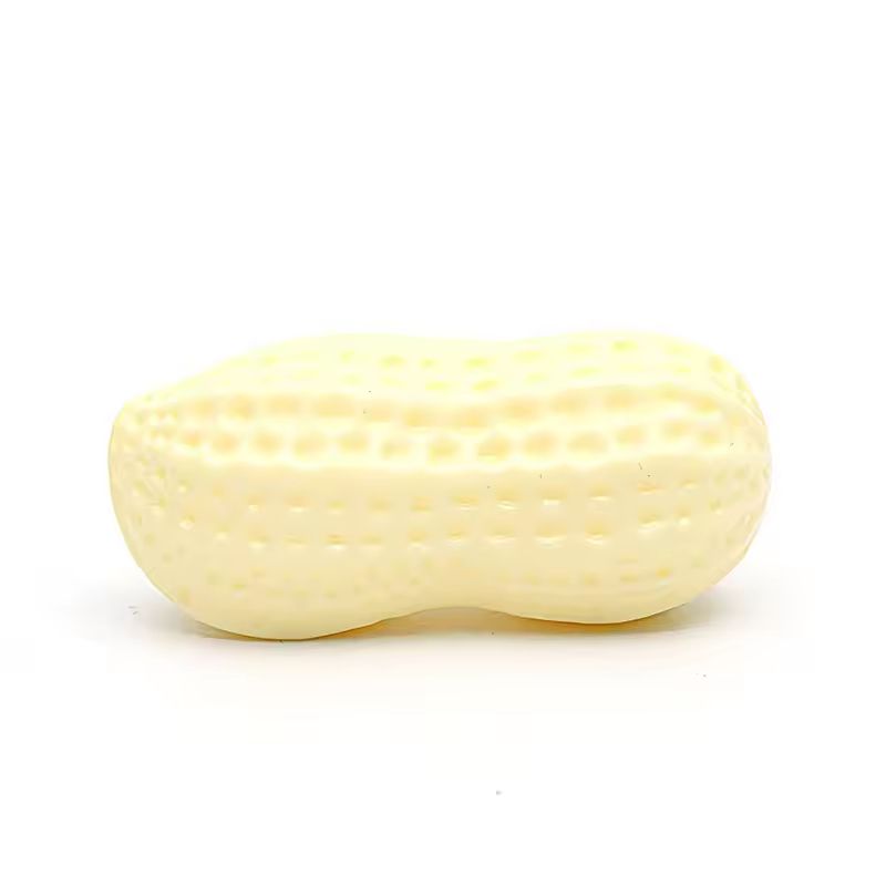 PeanutShape Rubber Squeaky Dog Toy For Chewing Teeth Cleaning 4
