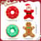 Christmas Donut Squeaky Plush Dog Toy For Small Medium Dogs 3