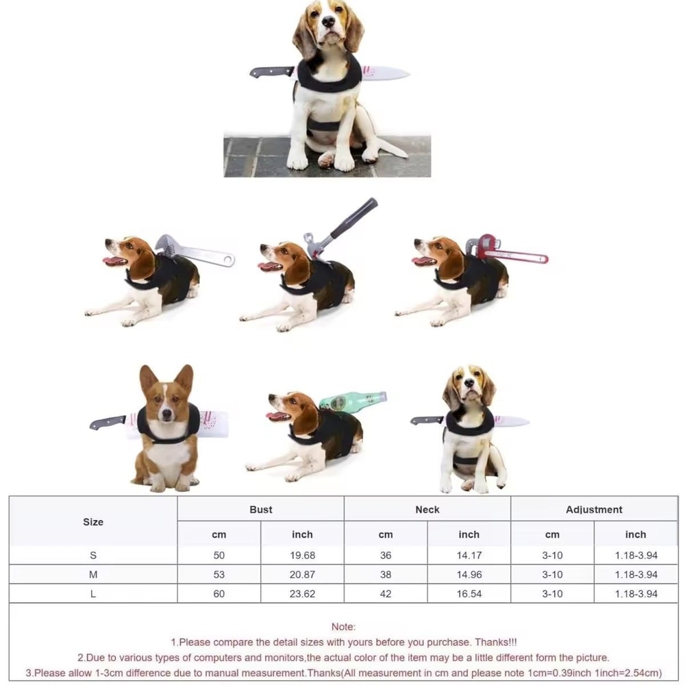 Dog Halloween Costume Bloodstain Pet Cosplay Costume Accessory Set For Cats Dogs 2