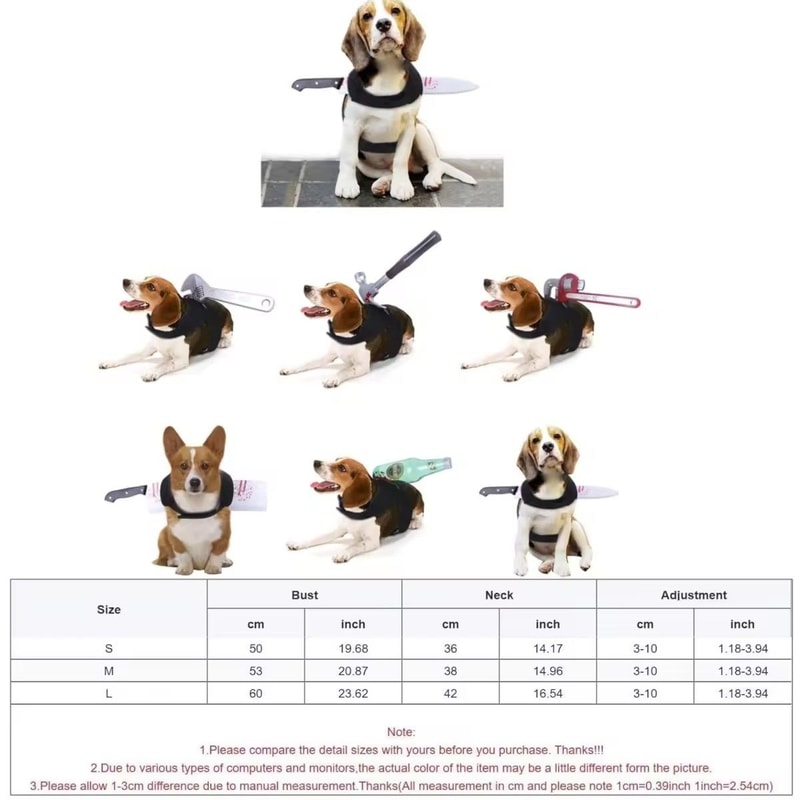 Dog Halloween Costume Bloodstain Pet Cosplay Costume Accessory Set For Cats Dogs 2
