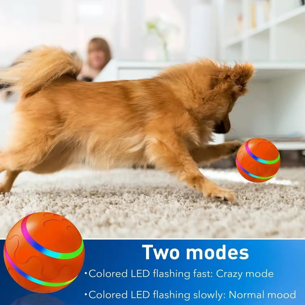 Waterproof Interactive Dog Ball With Remote Control Rolling And Jumping Play 2