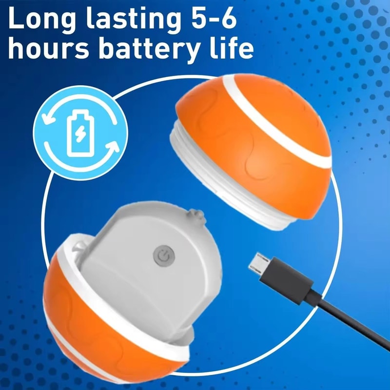 Waterproof Interactive Dog Ball With Remote Control Rolling And Jumping Play 5