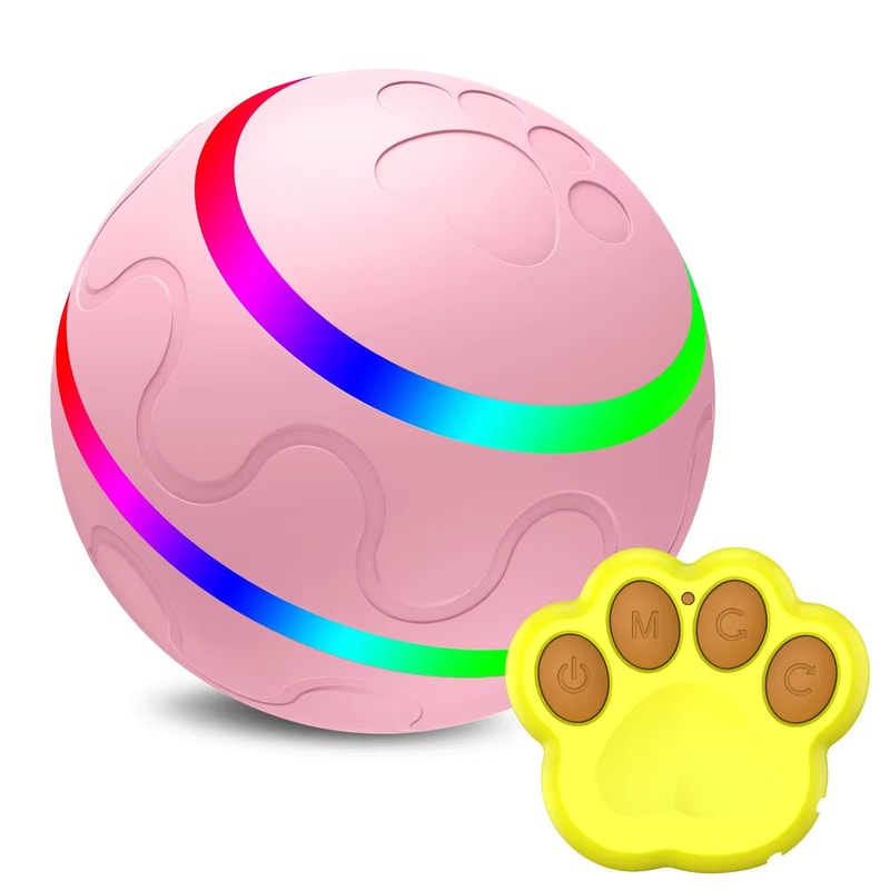 Waterproof Interactive Dog Ball With Remote Control Rolling And Jumping Play 6