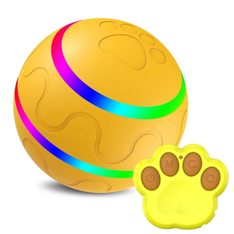 Waterproof Interactive Dog Ball With Remote Control Rolling And Jumping Play 7