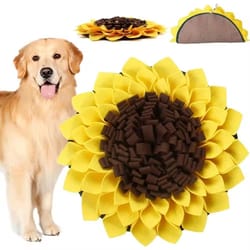 snuffle mat for dogs slow feeding pad, interactive smell training puzzle
