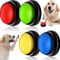 Recordable Dog Buttons Set With Stickers Pet Talking Buttons For Training Routines 0