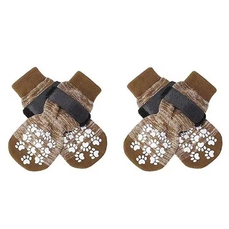 Non Slip Dog Socks With Straps For Hardwood Floors And Outdoor Paw Protection 2