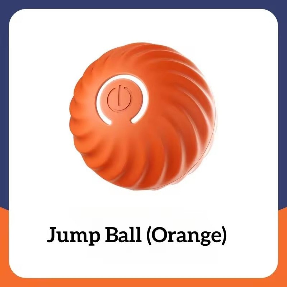 Self Rolling Dog Ball With Plush Cover Motion Activated Interactive Toy 6