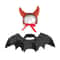 Cat Devil Costume TwoPiece Set With Bat Wings For Cats And Horn Headband 4