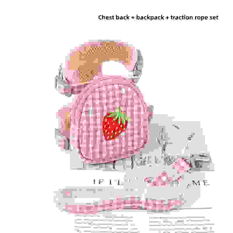 Breathable EscapeProof Cat Harness With Backpack Leash Set Adjustable Chest Strap 0