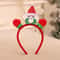 Pet Christmas Headband With Bouncy Reindeer Antlers Or Snowman Adjustable Holiday Hair Band 1