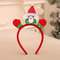 Pet Christmas Headband With Bouncy Reindeer Antlers Or Snowman Adjustable Holiday Hair Band 1
