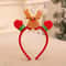 Pet Christmas Headband With Bouncy Reindeer Antlers Or Snowman Adjustable Holiday Hair Band 10