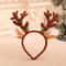 Pet Christmas Headband With Bouncy Reindeer Antlers Or Snowman Adjustable Holiday Hair Band 12