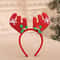 Pet Christmas Headband With Bouncy Reindeer Antlers Or Snowman Adjustable Holiday Hair Band 13