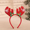 Pet Christmas Headband With Bouncy Reindeer Antlers Or Snowman Adjustable Holiday Hair Band 13