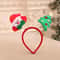 Pet Christmas Headband With Bouncy Reindeer Antlers Or Snowman Adjustable Holiday Hair Band 2