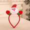 Pet Christmas Headband With Bouncy Reindeer Antlers Or Snowman Adjustable Holiday Hair Band 4