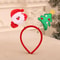 Pet Christmas Headband With Bouncy Reindeer Antlers Or Snowman Adjustable Holiday Hair Band 5