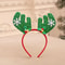 Pet Christmas Headband With Bouncy Reindeer Antlers Or Snowman Adjustable Holiday Hair Band 6