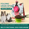 Collapsible Pet Food Scoop With Clip Dog Food Measuring Cup Travel Water Spoon 0