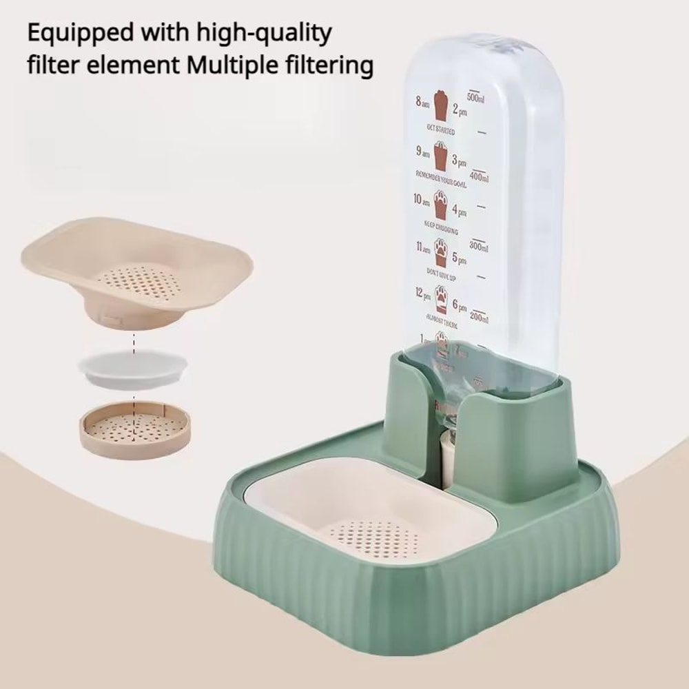 Automatic Cat Water Fountain With Filter Detachable Cat Water Fountain For Cats Dogs Large Capacit 2