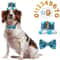 Reusable Pet Birthday Crown Bow Tie Set Adjustable Dog Birthday Hat For SmallMedium Pets 1