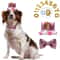 Reusable Pet Birthday Crown Bow Tie Set Adjustable Dog Birthday Hat For SmallMedium Pets 2