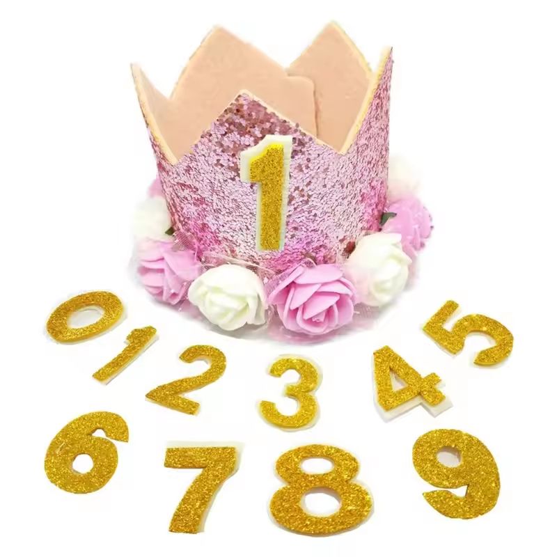 Reusable Pet Birthday Crown Bow Tie Set Adjustable Dog Birthday Hat For SmallMedium Pets 0