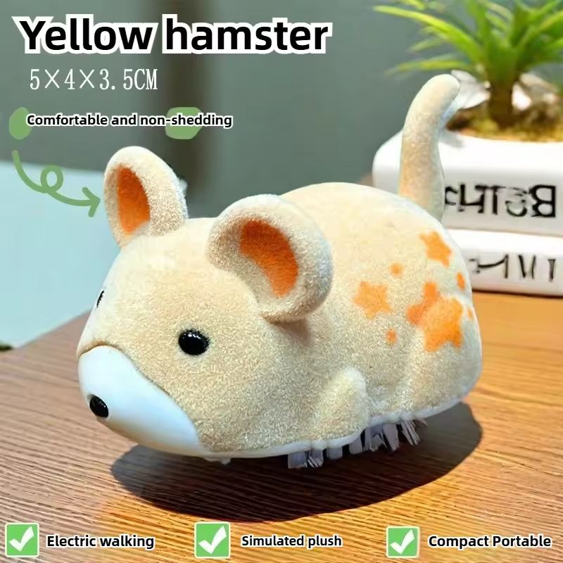 Electric Hamster Interactive Cat Toy SelfPlay Moving Teaser For Indoor Cats 6