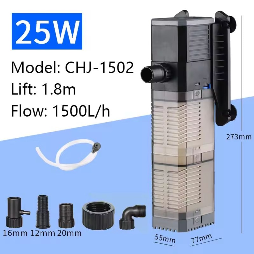 4 In 1 Aquarium Filter Internal Aquarium Filter Pump Aquarium Submersible Pump With Replacement Fil 1