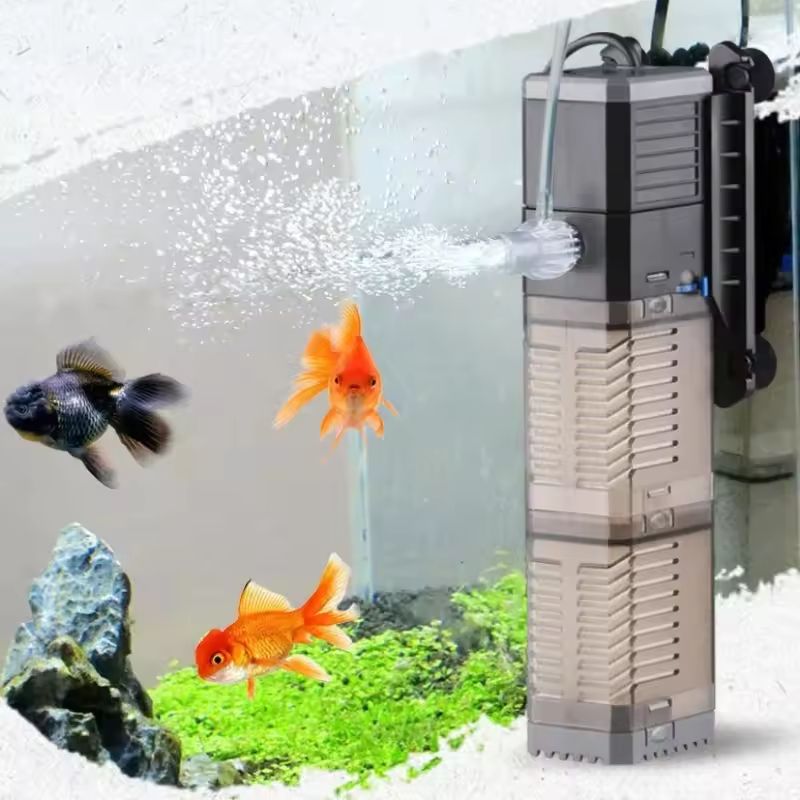 4 In 1 Aquarium Filter Internal Aquarium Filter Pump Aquarium Submersible Pump With Replacement Fil 9
