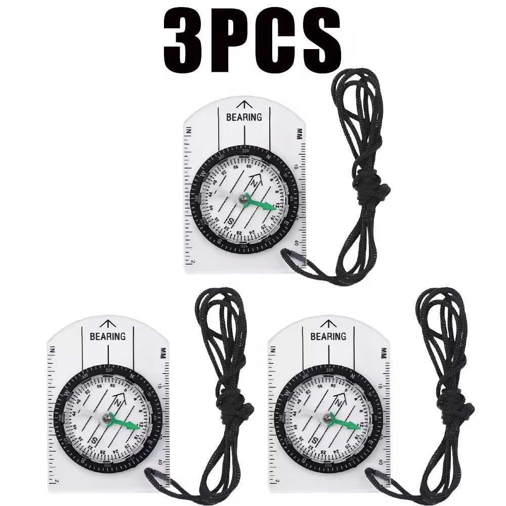 Multifunction Tactical Compass Survival Tool With LED Mirror Whistle 4