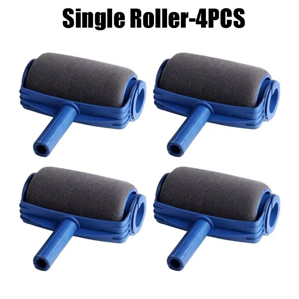 Ergonomic Paint Edger Stick Roller Kit With Sponge Pad For Clean Wall Edges 9