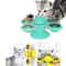 Windmill Interactive Cat Toy With Suction Cup Catnip Ball Toy ToothCleaning Brush 3