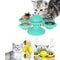 Windmill Interactive Cat Toy With Suction Cup Catnip Ball Toy ToothCleaning Brush 3