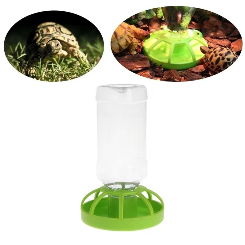 Lotus Leaf Reptile Water Dispenser With Lizard Water Bottle And Feeding Dish 2