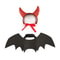Cat Devil Costume TwoPiece Set With Bat Wings For Cats And Horn Headband 5