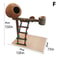 Solid Wood Parrot Training Stand Tabletop Bird Perch Playground 6