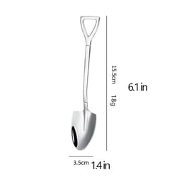 vintage shovel spoon stainless steel coffee spoon for desserts