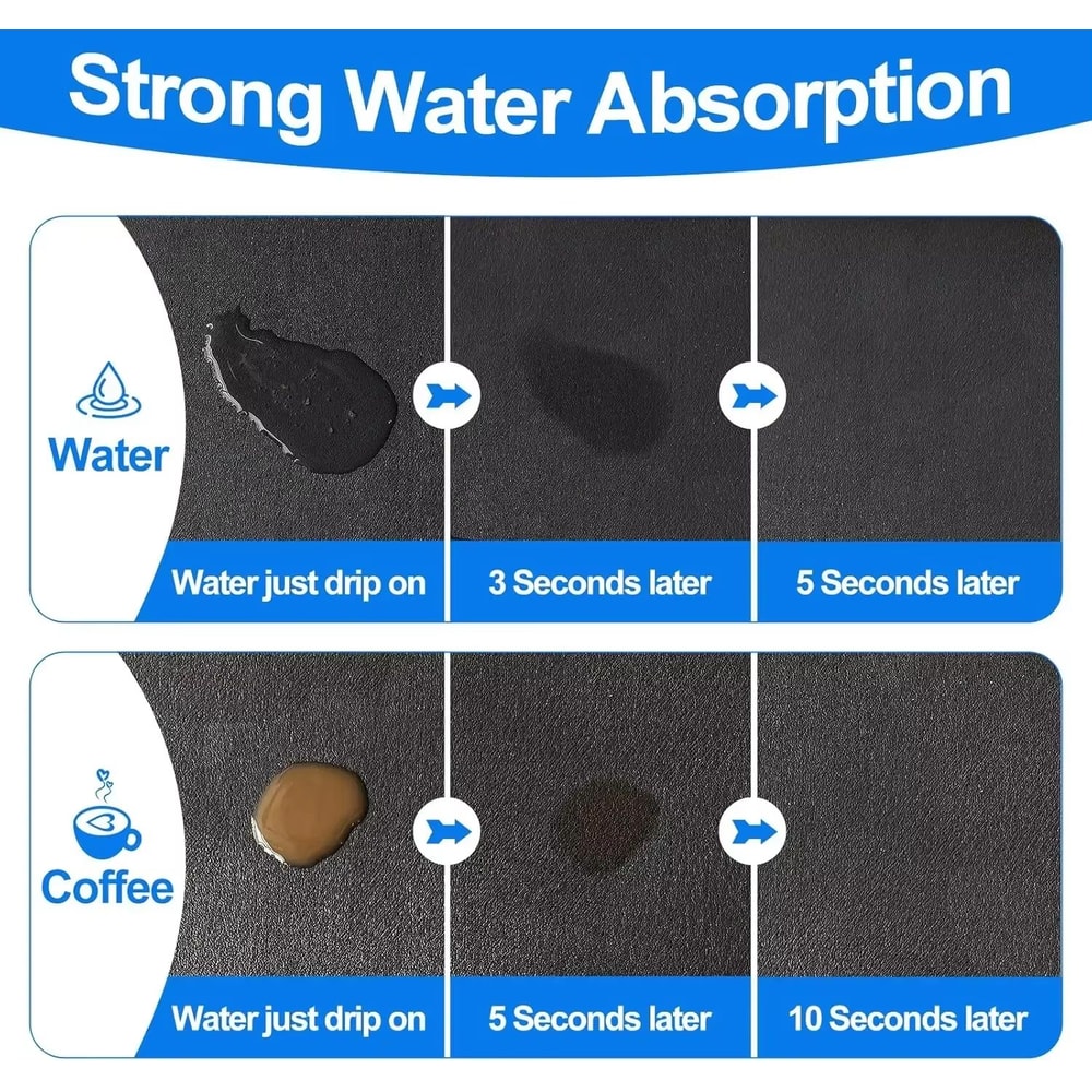 StainResistant Coffee Station Coffee Maker Mat With Nonslip Rubber Backing And Quickdry Absorbent D 1