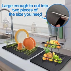 stain-resistant coffee station coffee maker mat with non-slip rubber backing and quick-dry absorbent drying mat