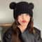 Chunky Bear Ear Slouchy Ear Flap Beanie For Women 2
