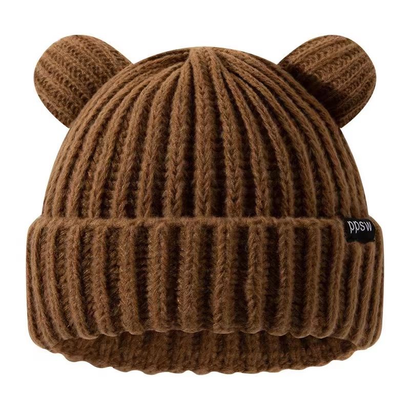 Chunky Bear Ear Slouchy Ear Flap Beanie For Women 3