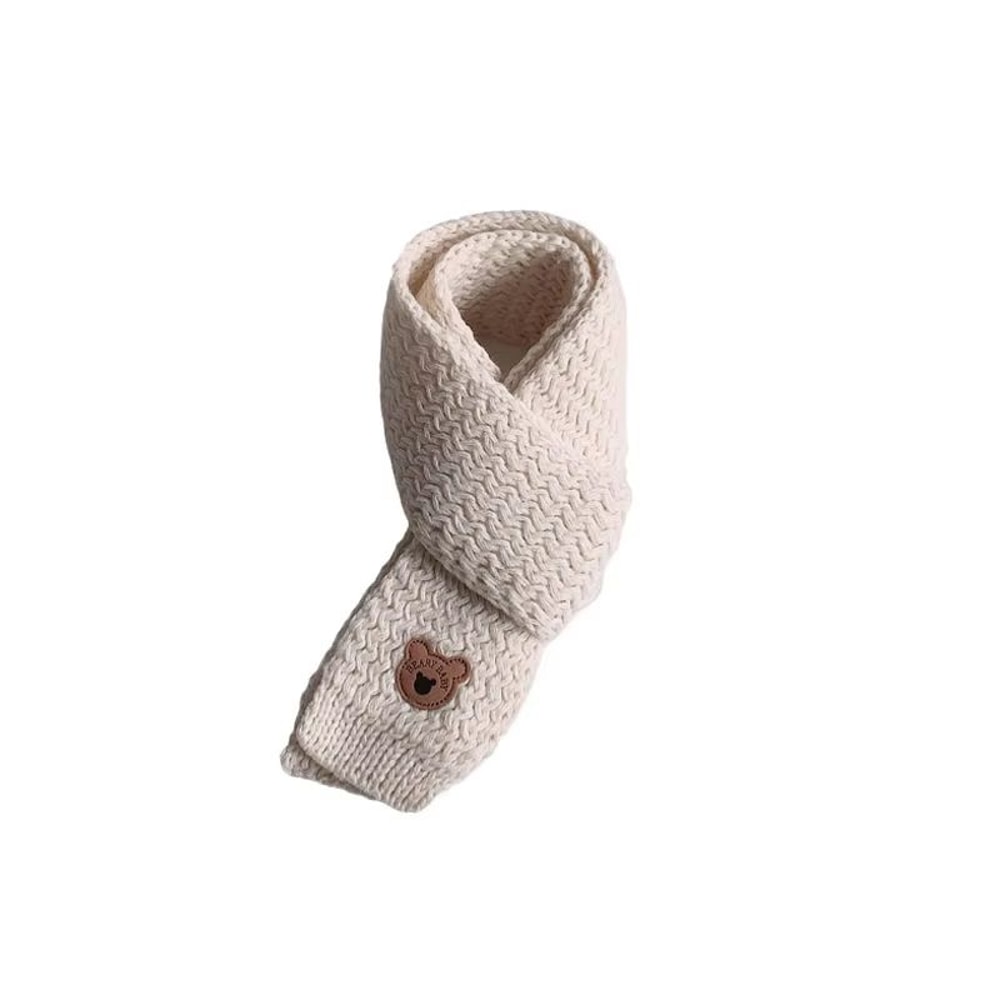 KoreanStyle Kids Neck Warmer Windproof Scarf Plush Fleece Lined 9